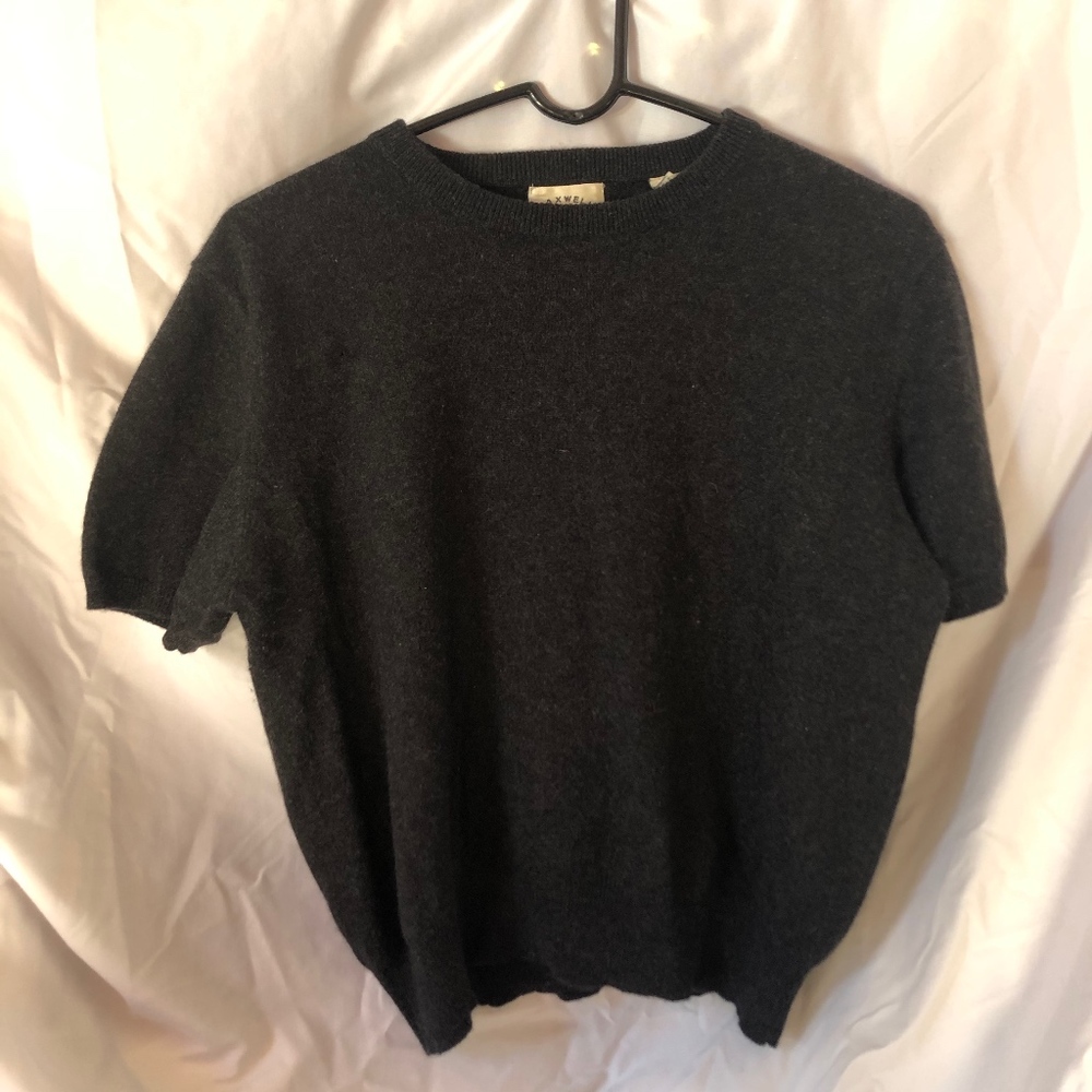 cashmere short sleeve sweater top